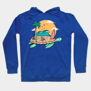 Awesome Summer Sea Turtle Beach Island Hoodie